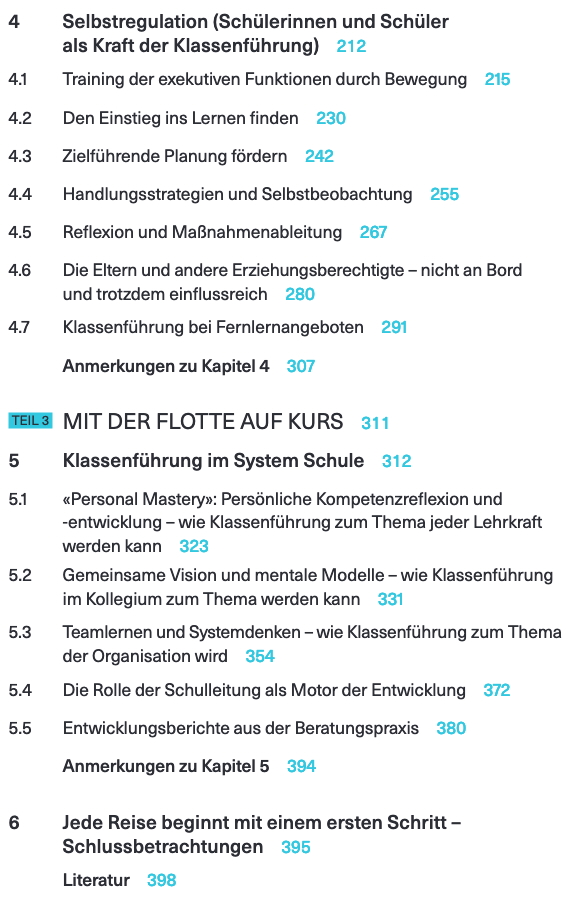 Inhaltsverzeichnis Teil 2